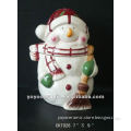 ceramic snowman with dimples, home decoration